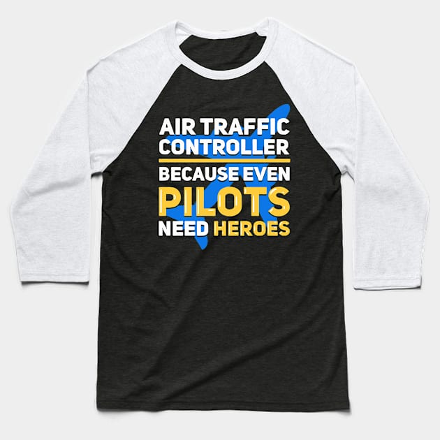 Air Traffic Controller Baseball T-Shirt by TheBestHumorApparel